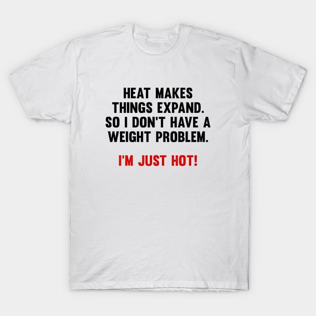 Heat Makes Things Expand T-Shirt by AmazingVision